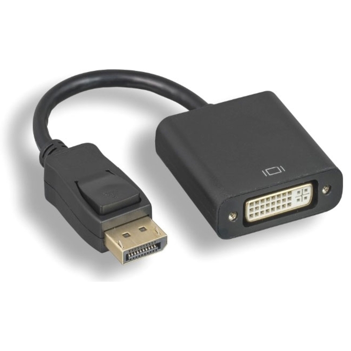 Axiom DisplayPort Male to DVI-I Dual Link Female Adapter (Black) - DPMDVIFK-AX