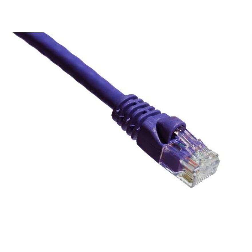 Axiom 14FT CAT6A 650mhz Patch Cable Molded Boot (Purple)