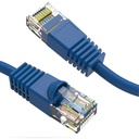 Axiom 6-INCH CAT6 UTP 550mhz Patch Cable Snagless Molded Boot (Blue)