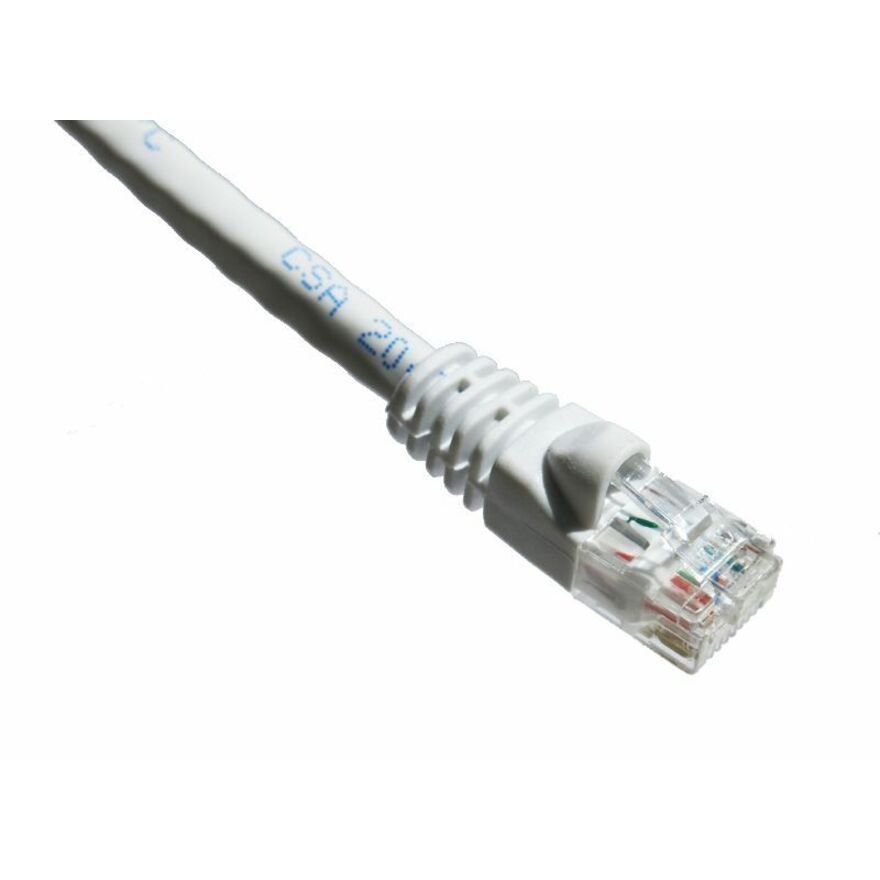 Axiom 14FT CAT6A 650mhz Patch Cable Molded Boot (White)