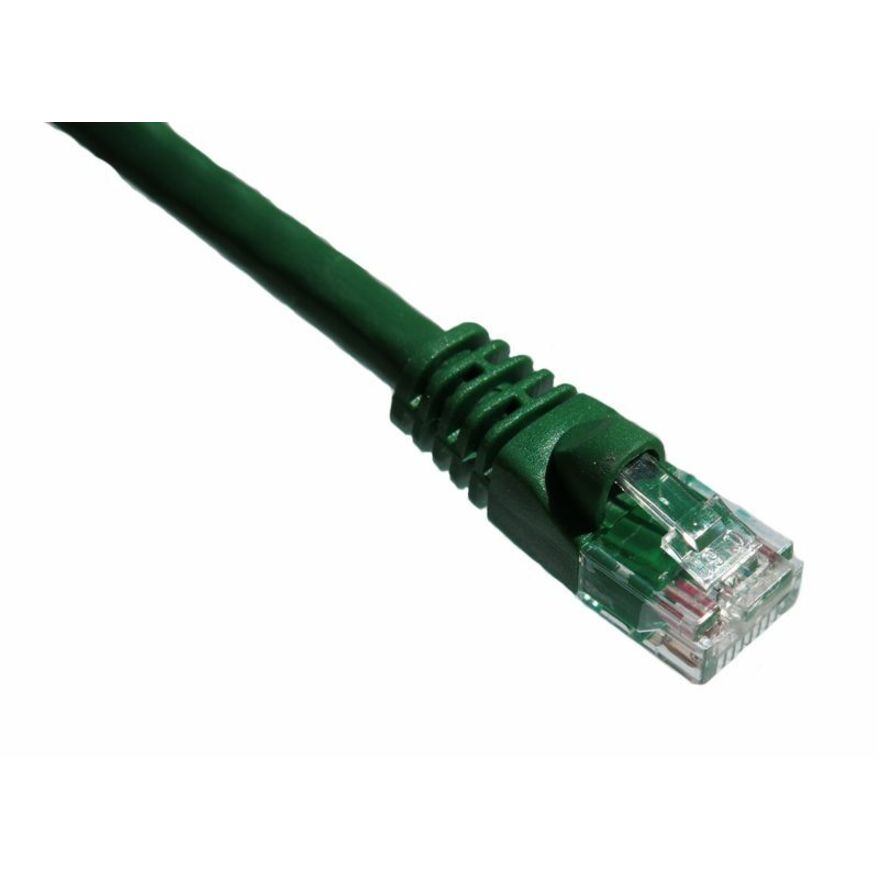 Axiom 14FT CAT6A 650mhz Patch Cable Molded Boot (Green)