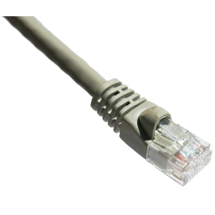 Axiom 14FT CAT6A 650mhz Patch Cable Molded Boot (Gray) - TAA Compliant