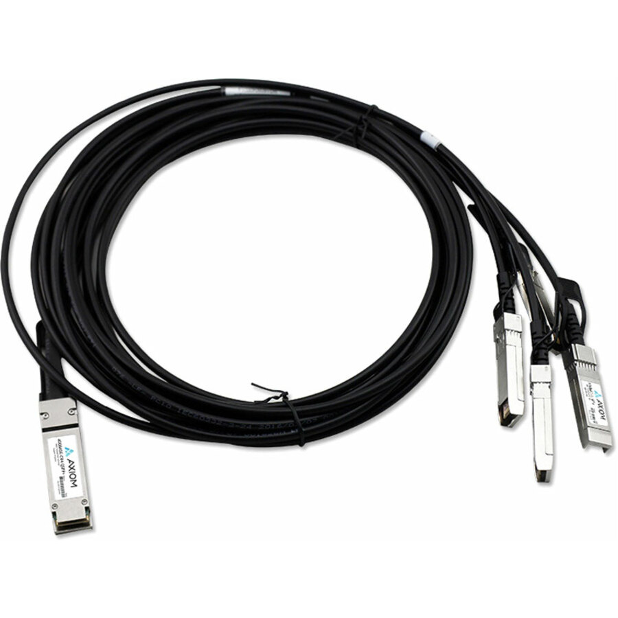 Axiom 100GBASE-CR4 QSFP28 to 4 x 25GbE SFP28 Passive DAC Arista Compatible 3m