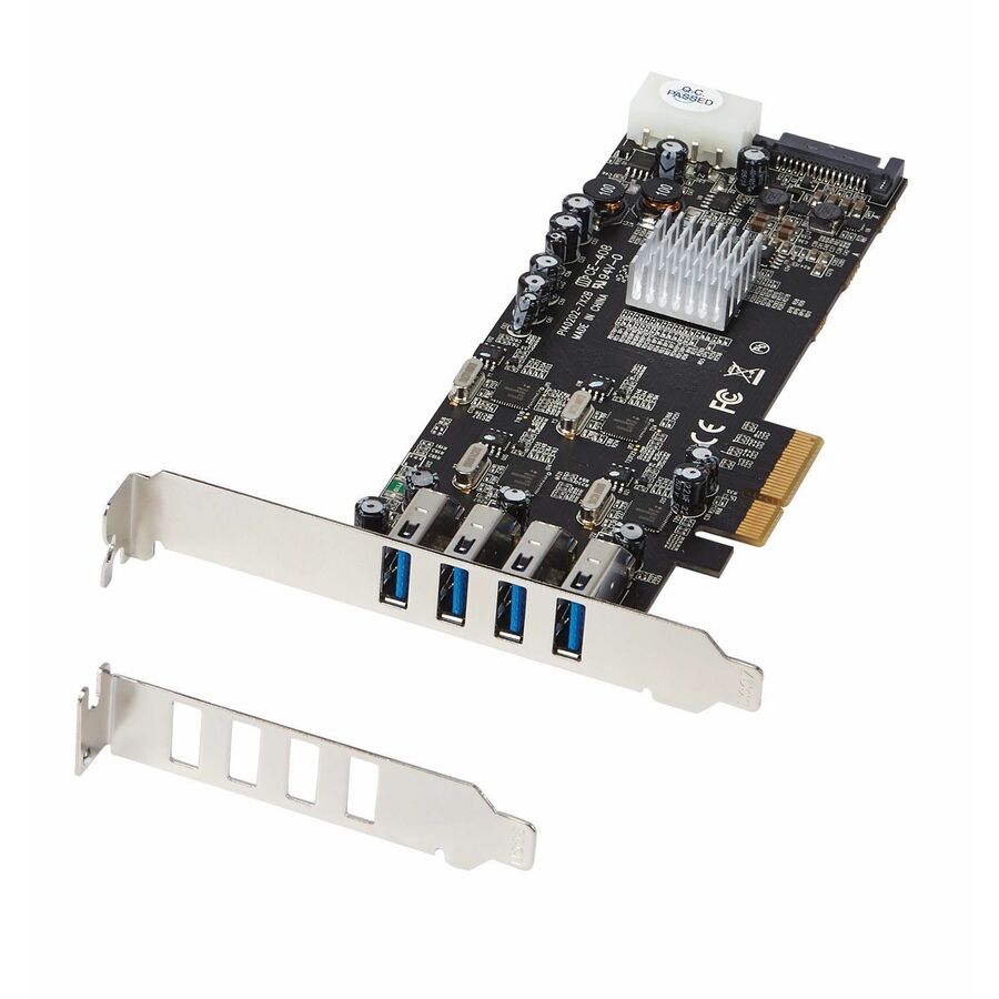 StarTech 4 Port PCI Express (PCIe) SuperSpeed USB 3.0 Card Adapter w/ 4 Dedicated 5Gbps Channels - UASP - SATA/LP4 Power