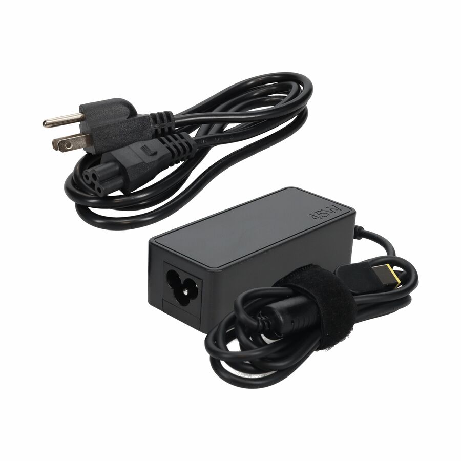 AddOn Lenovo 0B46994 Compatible 90W 20V at 4.5A Black Slim Tip Laptop Power Adapter and Cable