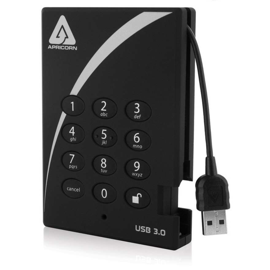 Apricorn Aegis Padlock 2 TB Portable Hard Drive - External