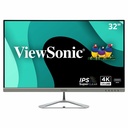 ViewSonic VX3276-4K-MHD 32 Inch 4K Monitor, IPS Display with HDR10 and Eye Care Technology for Ultimate Home and Office Entertainment, Ultra-Thin Bezels, DisplayPort for Daisy Chain, and HDMI Inputs