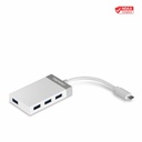TRENDnet 4-Port USB 3.0 Compact Mini Hub with Built in USB 3.0 Cable, Plug & Play, Compatible with: Linux, Windows, Mac, Nintendo Switch, Backwards Compatible with USB 2.0, TU3-H4E