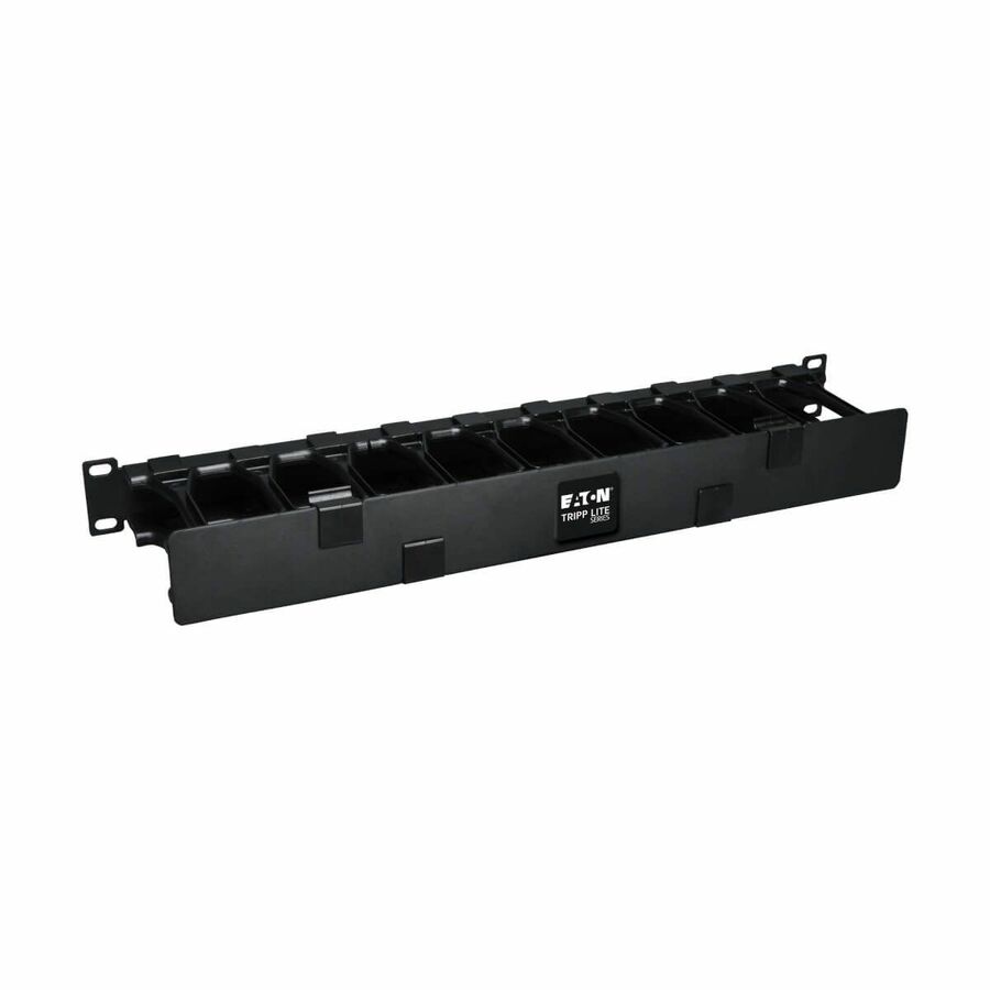 Tripp Lite by Eaton SmartRack 1U High Capacity Horizontal Cable Manager - Finger duct with dual-hinge cover