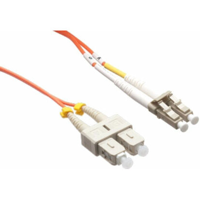 Axiom LC/SC Multimode Duplex OM2 50/125 Fiber Optic Cable 25m