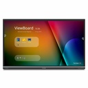 ViewSonic IFP7551 75 Inch 4K ViewBoard Interactive Smart Board with Integrated Education Software, Android 14, Google EDLA, 50-Point Touch, Built-in Microphone, HDMI, VGA, USB Hub, and USB C Inputs