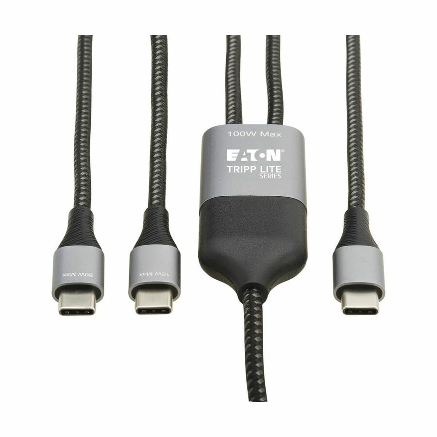 Tripp Lite series USB-C Charging Cable/Splitter (M/2xM) - 100W PD Charging, 6 ft. (1.8 m)