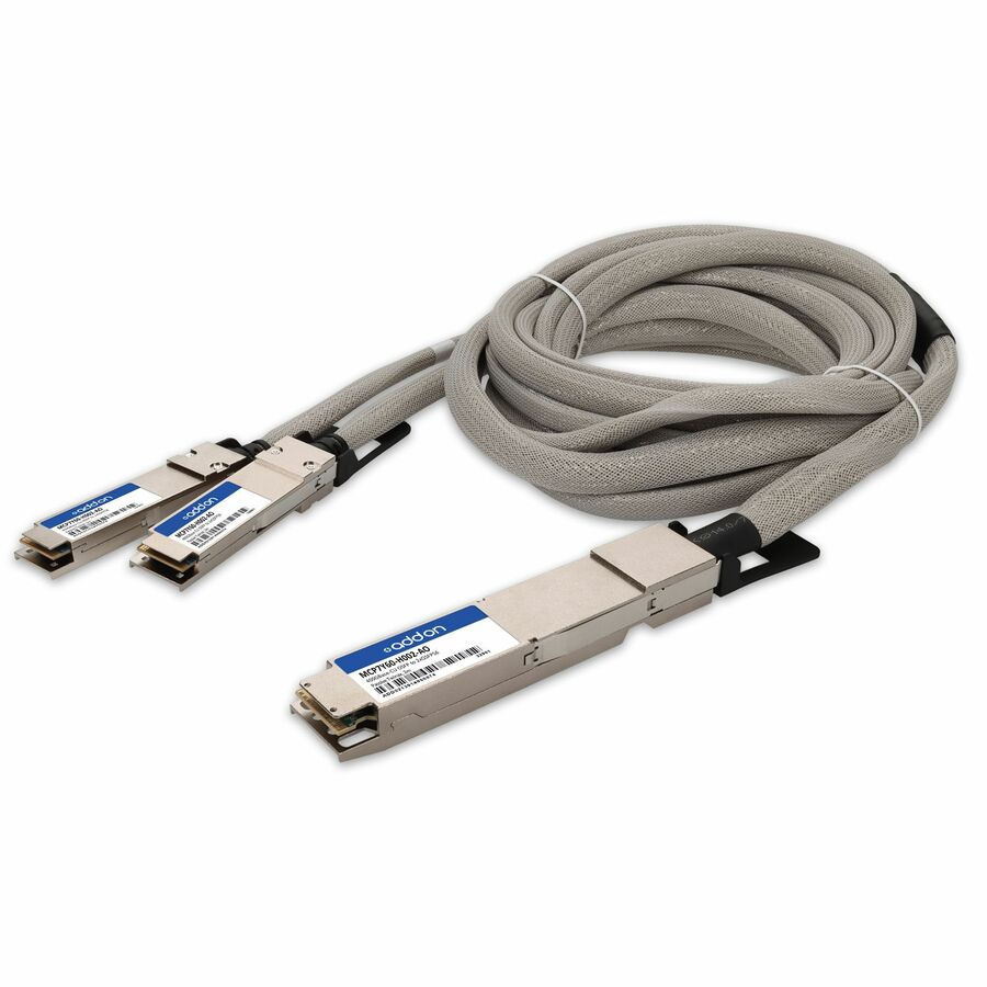 AddOn Mellanox® MCP7Y60-H002 Compatible 400GBase-CU OSFP to 2xQSFP56 Direct Attach Cable (Passive Twinax, 2m)