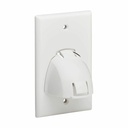 Eaton Tripp Lite Series Single-Gang Up-or Down-Angle Bulk Cable Wall Plate, White, TAA