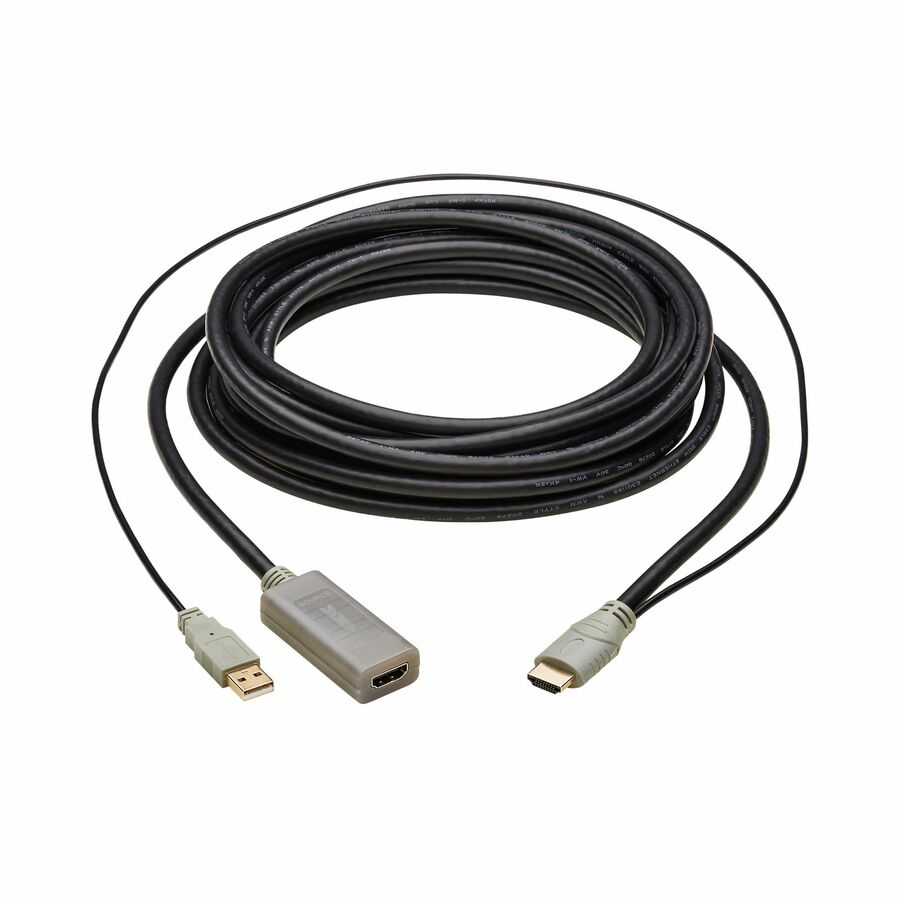 Eaton Tripp Lite Series HDMI Extension Cable with Active Repeater (M/F), 4K 60 Hz, HDR, 4:4:4, HDCP 2.2, 10 ft. (3.1 m), TAA