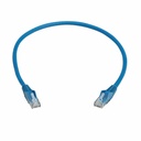 Eaton Tripp Lite Series Cat6 Gigabit Snagless Molded UTP Ethernet Cable (RJ45 M/M), PoE, LSZH, Blue, 0.5 m (1.6 ft.)