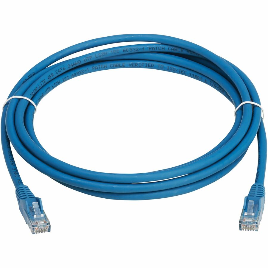 Tripp Lite by Eaton Cat6 Gigabit Snagless Molded UTP Ethernet Cable (RJ45 M/M) PoE LSZH Blue 3 m (9.8 ft.)