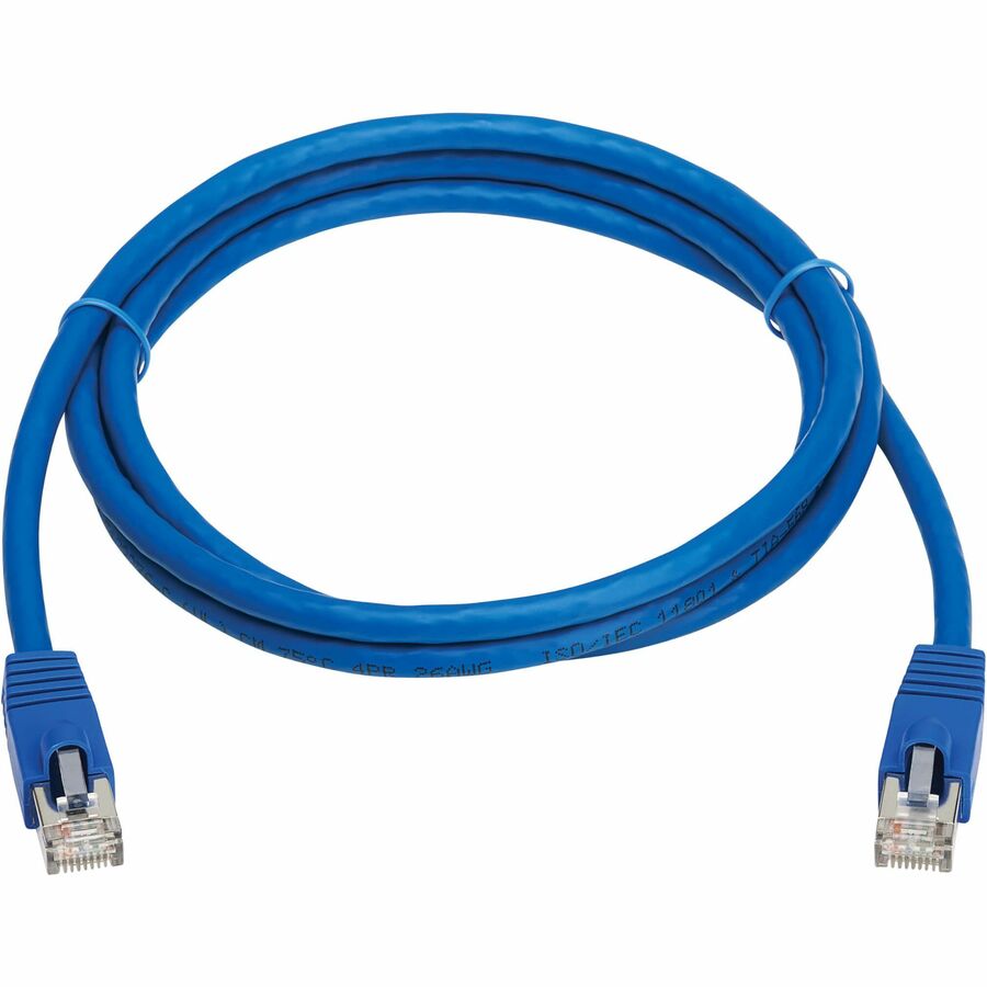 Eaton Tripp Lite Series Cat8 40G Snagless SSTP Ethernet Cable (RJ45 M/M), PoE, Blue, 6 ft. (1.8 m)