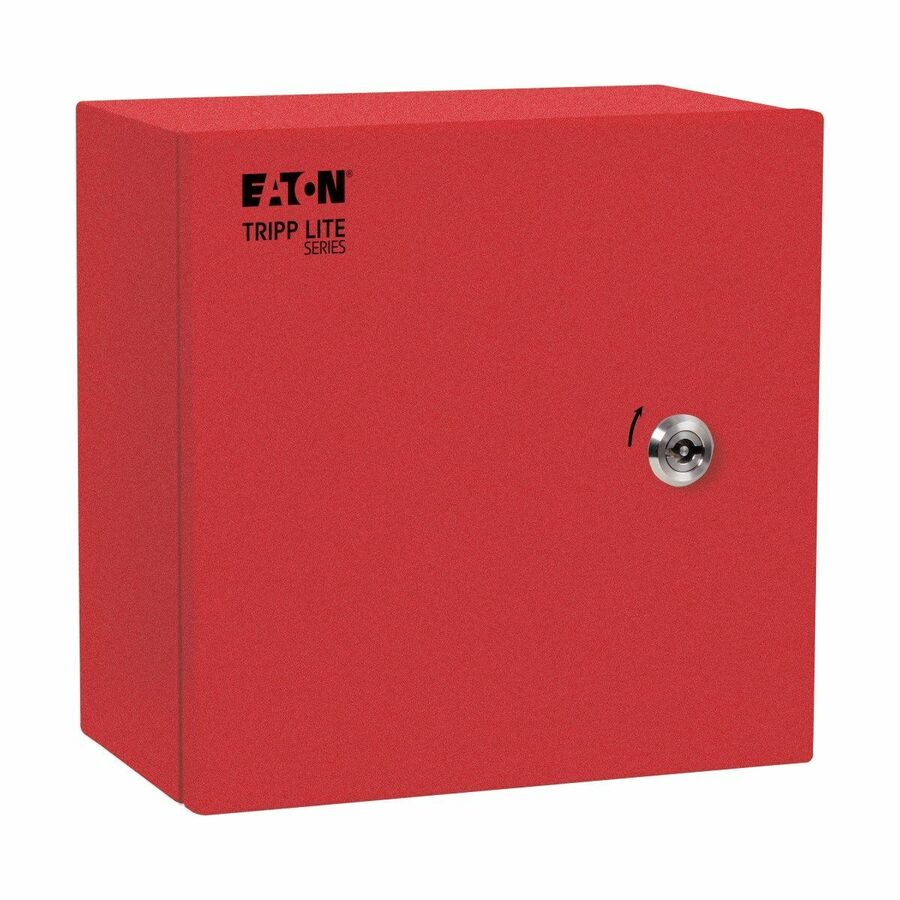 Eaton Tripp Lite Series SmartRack Outdoor Industrial Enclosure with Lock - NEMA 4, Surface Mount, Metal Construction, 10 x 10 x 6 in., Red