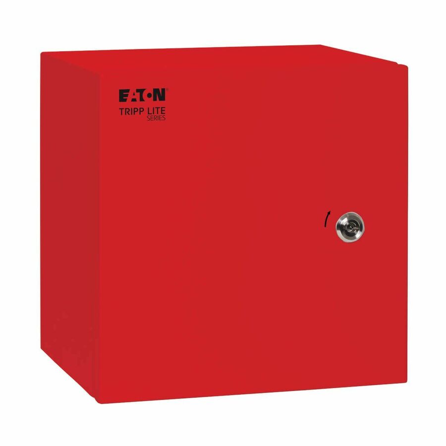 Eaton Tripp Lite Series SmartRack Outdoor Industrial Enclosure with Lock - NEMA 4, Surface Mount, Metal Construction, 12 x 12 x 10 in., Red