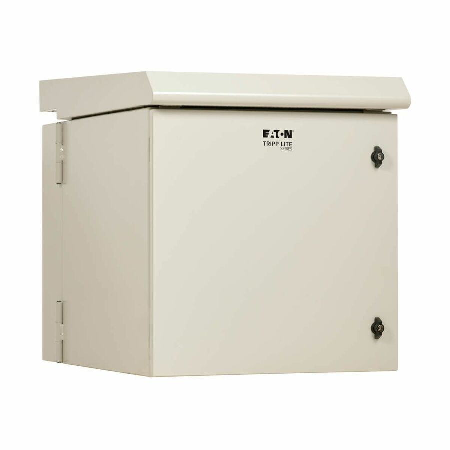 Eaton Tripp Lite Series SmartRack Industrial Enclosure - NEMA 3R, Wall Mount, Metal, Locking, Hinged Back, Fan With Thermal Switch, 32 in. Depth, 12U, Gray
