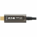 Tripp Lite by Eaton USB-C to USB-C Plenum-Rated Fiber Active Optical Cable (AOC) - 4K 60 Hz HDR 4:4:4 M/M Black 10 m (33 ft.)