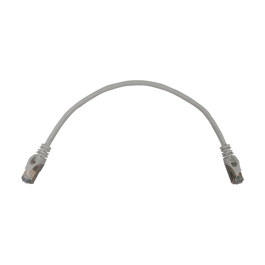 Eaton Tripp Lite Series Cat6a 10G Snagless Shielded Slim STP Ethernet Cable (RJ45 M/M), PoE, White, 1 ft. (0.3 m)