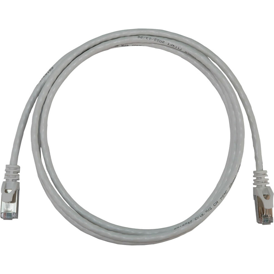 Eaton Tripp Lite Series Cat6a 10G Snagless Shielded Slim STP Ethernet Cable (RJ45 M/M), PoE, White, 6 ft. (1.8 m)