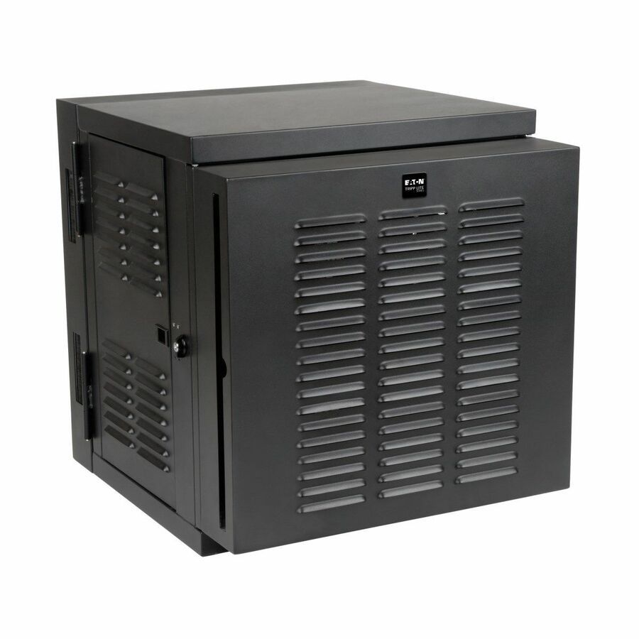 Tripp Lite by Eaton SmartRack 12U Switch-Depth Wall-Mount Small Rack Enclosure for Harsh Environments Hinged Back 230V