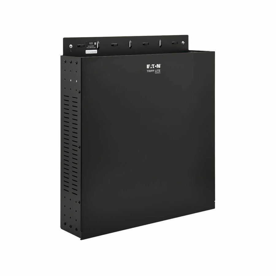 Tripp Lite by Eaton SmartRack 2U Low-Profile Vertical-Mount Vented Wall-Mount Mini Rack Enclosure, Black