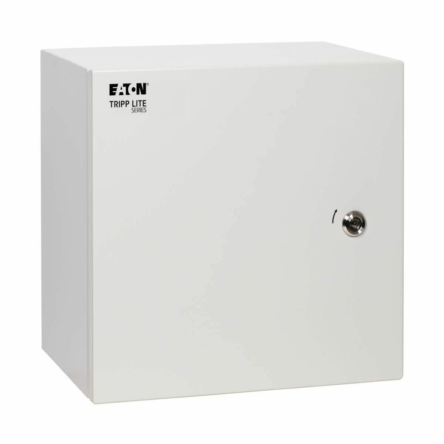 Eaton Tripp Lite Series SmartRack Outdoor Industrial Enclosure with Lock - NEMA 4, Surface Mount, Metal Construction, 14 x 14 x 6 in., Gray