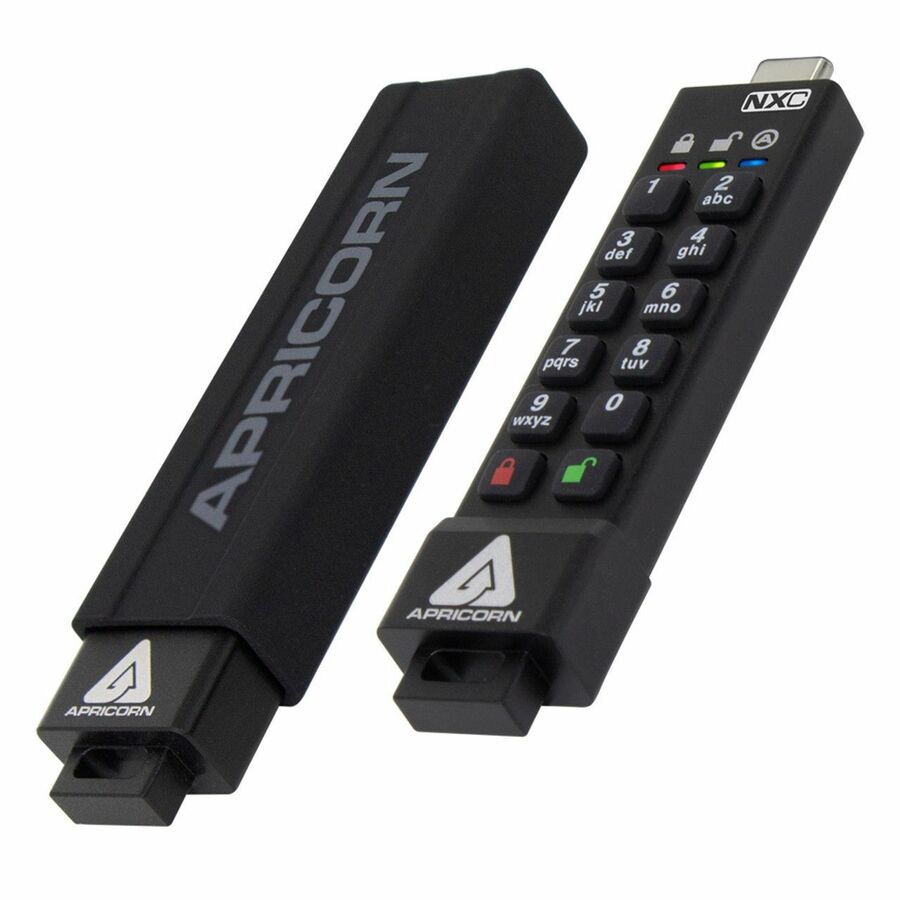 Apricorn Aegis Secure Key 3NXC 256GB USB 3.2 Type C Flash Drive