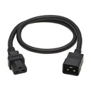 Tripp Lite by Eaton Power Cord, C20 to C21 - Heavy-Duty, 20A, 250V, 12 AWG, 3 ft. (0.91 m), Black