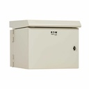 Eaton Tripp Lite Series SmartRack Industrial Enclosure - NEMA 3R, Wall Mount, Metal, Locking, Hinged Back, Fan With Thermal Switch, 32 in. Depth, 9U, Gray