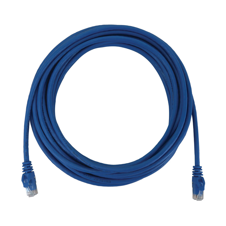 Eaton Tripp Lite Series Cat6a 10G Snagless Molded UTP Ethernet Cable (RJ45 M/M), PoE, Blue, 25 ft. (7.6 m)