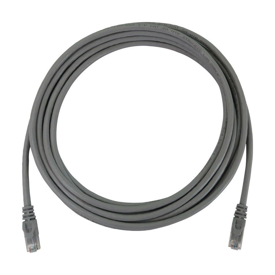 Eaton Tripp Lite Series Cat6a 10G Snagless Molded UTP Ethernet Cable (RJ45 M/M), PoE, Gray, 20 ft. (6.1 m)