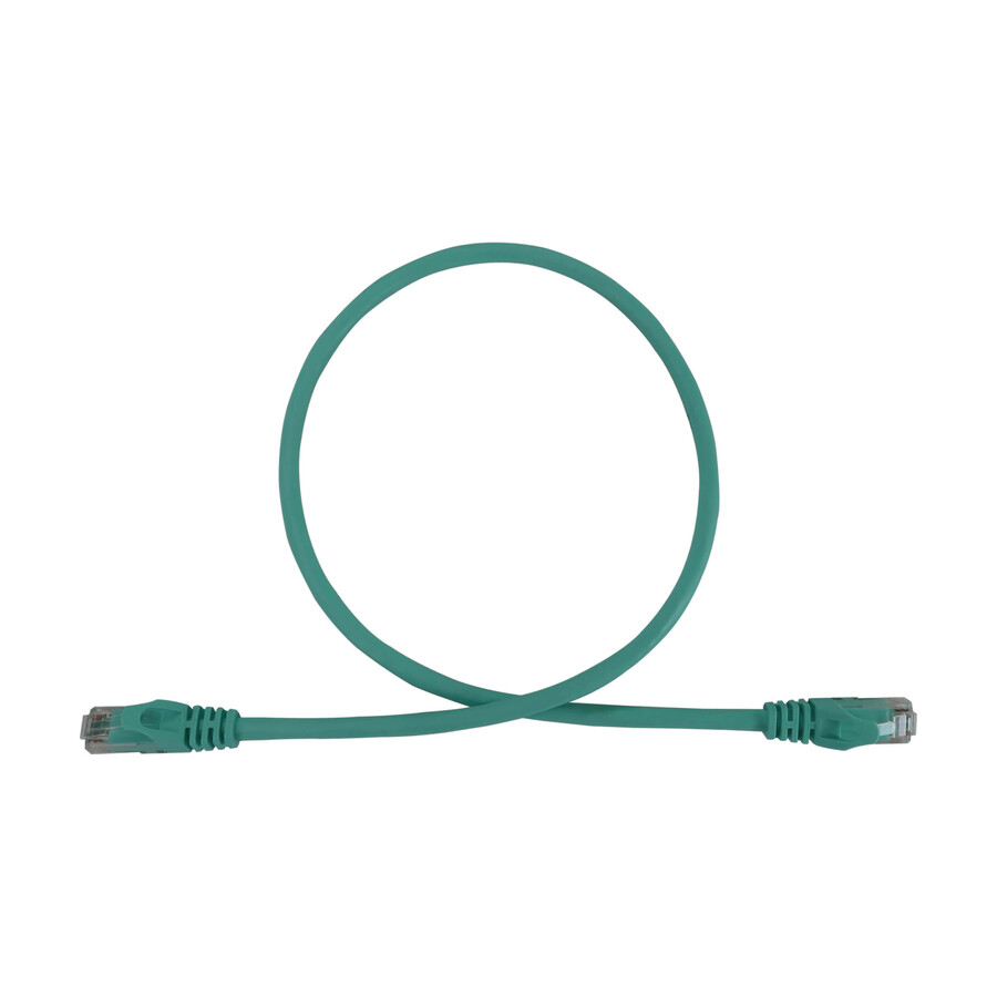 Eaton Tripp Lite Series Cat6a 10G Snagless Molded UTP Ethernet Cable (RJ45 M/M), PoE, Aqua, 2 ft. (0.6 m)