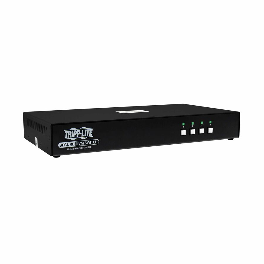 Tripp Lite by Eaton Secure KVM Switch, 4-Port, Single Head, DisplayPort to DisplayPort, 4K, NIAP PP4.0, Audio, TAA