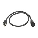 Eaton Tripp Lite Series Power Extension Cord, NEMA 5-15P to NEMA 5-15R - 13A, 120V, 16 AWG, 3 ft. (0.9 m), Black