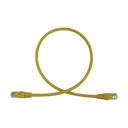 Eaton Tripp Lite Series Cat6a 10G Snagless Molded UTP Ethernet Cable (RJ45 M/M), PoE, Yellow, 3 ft. (0.9 m)