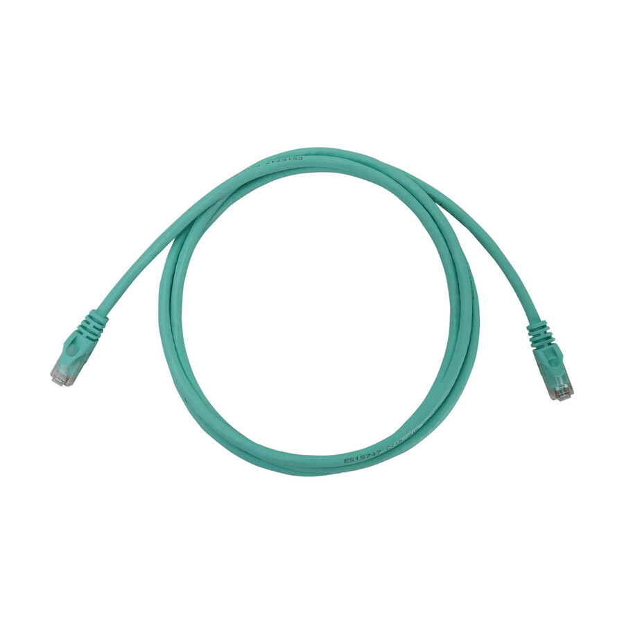 Eaton Tripp Lite Series Cat6a 10G Snagless Molded UTP Ethernet Cable (RJ45 M/M), PoE, Aqua, 6 ft. (1.8 m)
