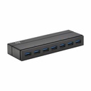 Eaton Tripp Lite Series 7-Port USB-A Mini Hub - USB 3.x (5Gbps), International Plug Adapters