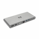 Eaton Tripp Lite Series USB-C Dock, Triple Display - 4K HDMI/DisplayPort, VGA, USB 3.x (5Gbps), USB-A/C Hub Ports, GbE, 100W PD Charging, EU/UK Power Supply