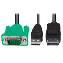 Tripp Lite by Eaton VGA to DisplayPort and USB-A Adapter Cable Kit for Tripp Lite by Eaton B020-U and B022-U KVM, 6 ft. (1.8 m)