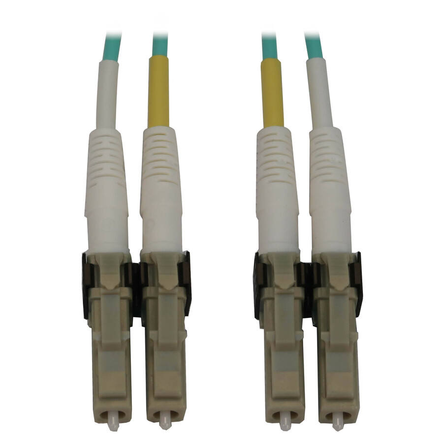 Eaton Tripp Lite Series 400G Multimode 50/125 OM3 Switchable Fiber Optic Cable (Duplex LC-PC M/M), LSZH, Aqua, 3 m (9.8 ft.)
