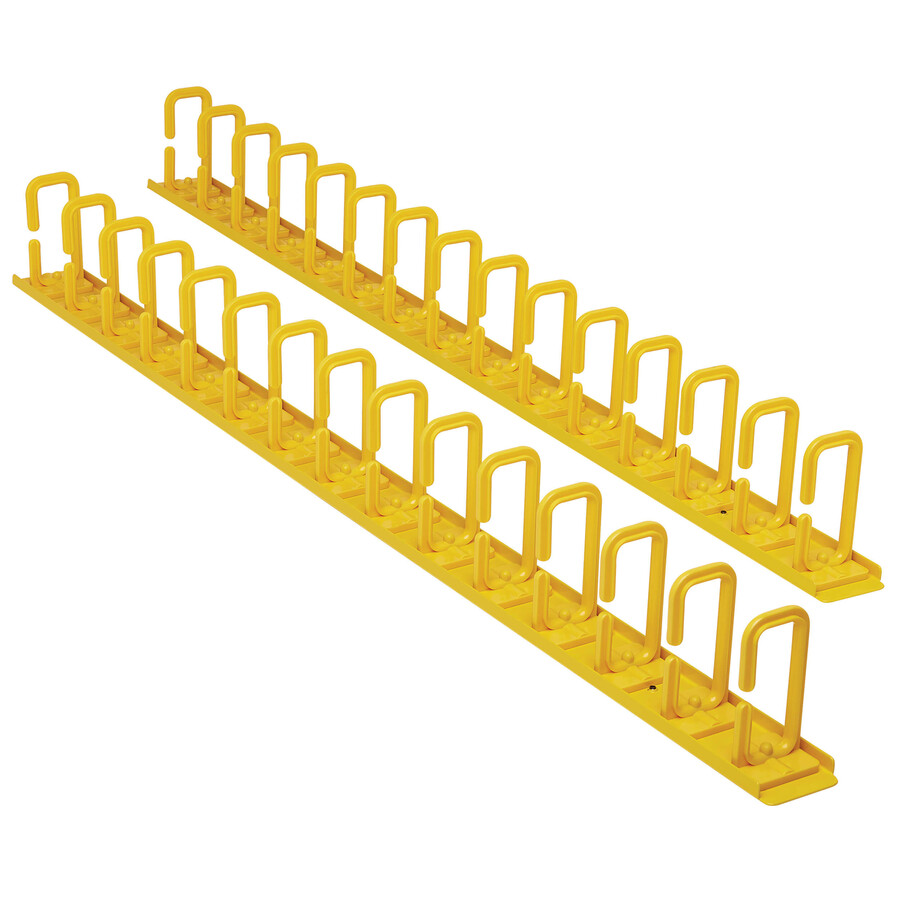 Eaton Tripp Lite Series Vertical Cable Manager - Flexible Rings, Yellow, 6 ft. (1.8 m)