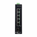 Eaton Tripp Lite Series 5-Port Managed Industrial Gigabit Ethernet Switch - 10/100/1000 Mbps, GbE SFP Slot, -40° to 75°C, DIN Mount, TAA
