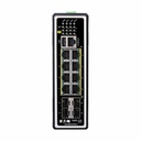 Tripp Lite by Eaton 8-Port Managed Industrial Gigabit Ethernet Switch - Layer 2, 1 Gbps, PoE+ 30W, 4 GbE SFP Ports, -40�° to 75�°C, DIN Mount
