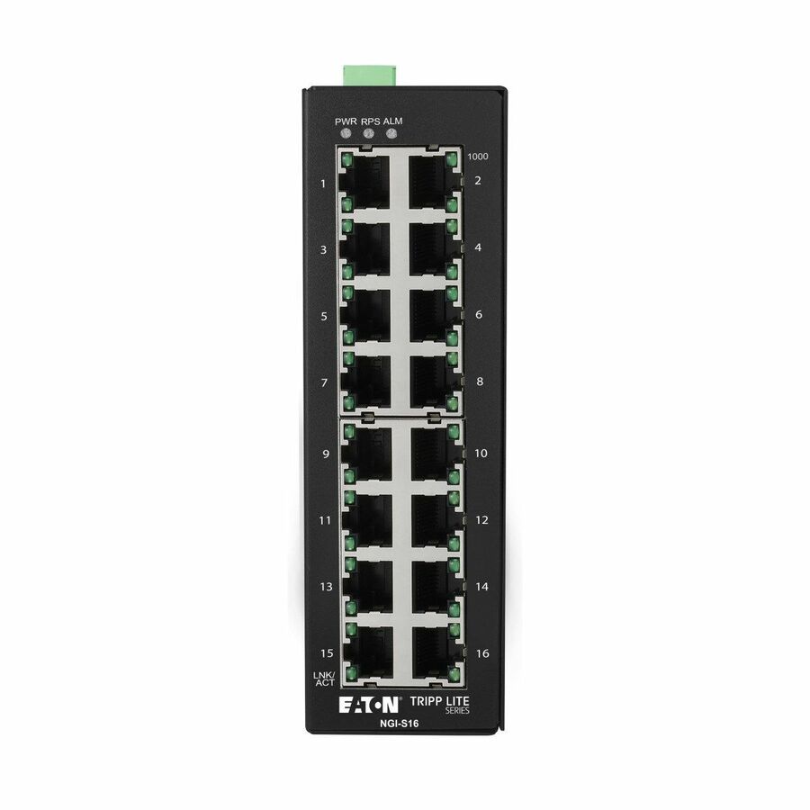 Tripp Lite by Eaton 16-Port Lite Managed Industrial Gigabit Ethernet Switch - 10/100/1000 Mbps, -10�° to 60�°C, DIN Mount