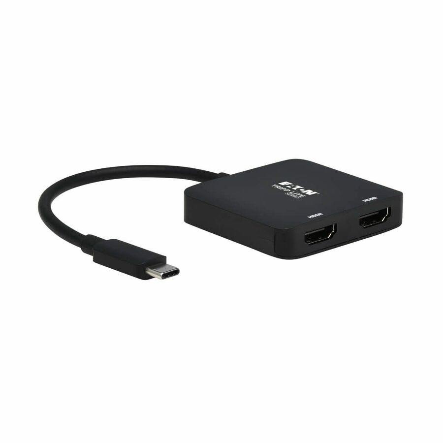 Eaton Tripp Lite Series USB-C Adapter, Dual Display - 4K 60 Hz HDMI, HDR, 4:4:4, HDCP 2.2, DP 1.4 Alt Mode, Black